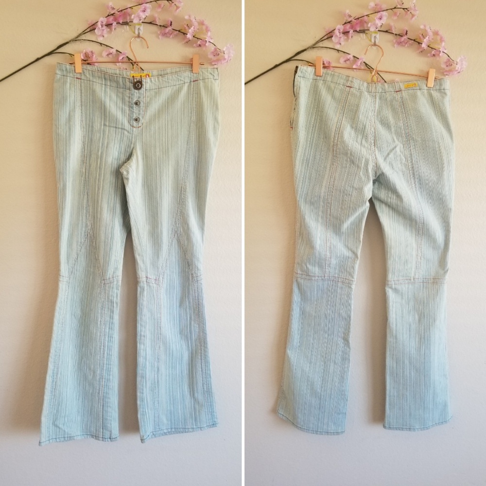 Vintage Gasoline Flare Jean's size 11 - Picture 7 of 9